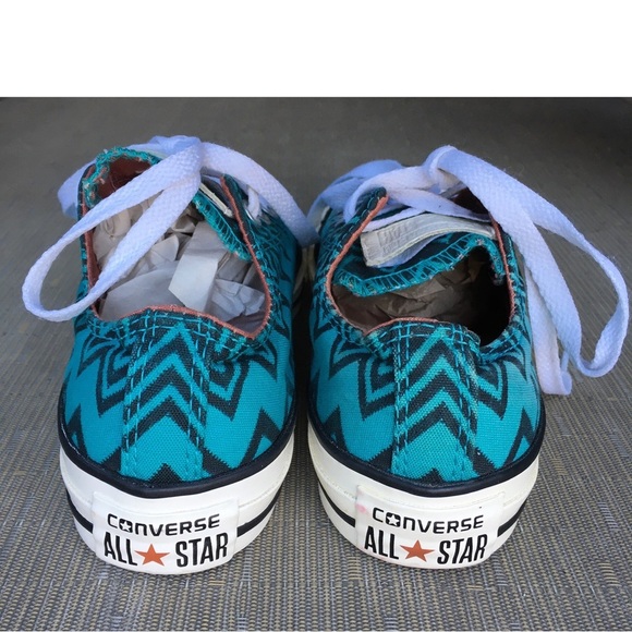 CONVERSE Missoni collab Chucks Chuck Taylor low top sneakers turquoise patterned - Picture 8 of 16